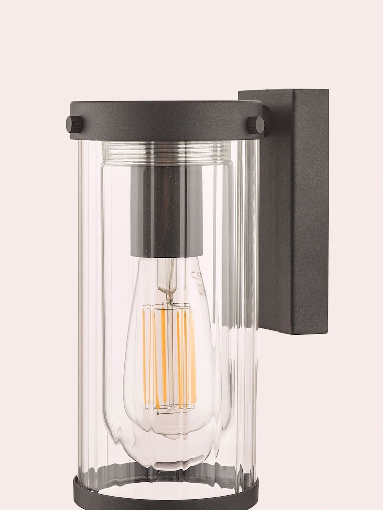 Laura Ashley Black Arthur Outdoor Wall Light - Image 2 of 3