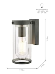 Laura Ashley Black Arthur Outdoor Wall Light - Image 3 of 3