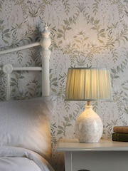 Laura Ashley Cream Breeden Leaf Table Lamp Base - Image 1 of 4