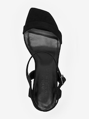 Black Extra Wide Fit Forever Comfort® Strappy Skinny Heel Sandals - Image 3 of 4