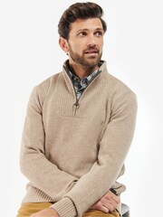 Barbour® Natural Nelson Essential Half Zip Jumper - Image 4 of 7