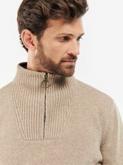 Barbour® Natural Nelson Essential Half Zip Jumper - Image 5 of 7