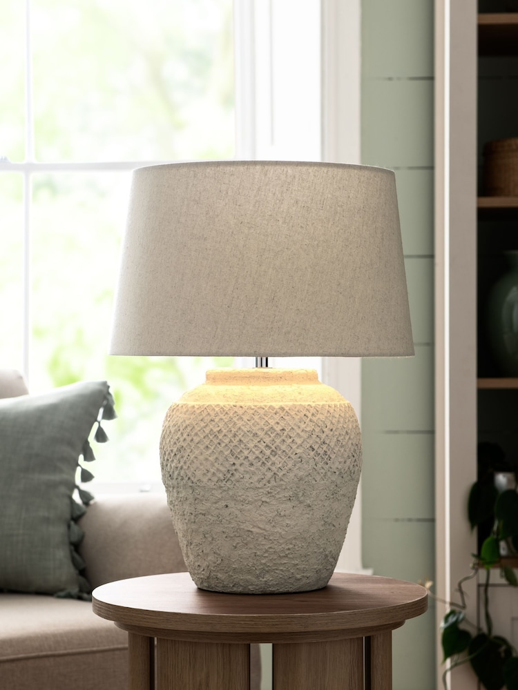 Ivory Cream Moreton Large Table Lamp - Image 1 of 4