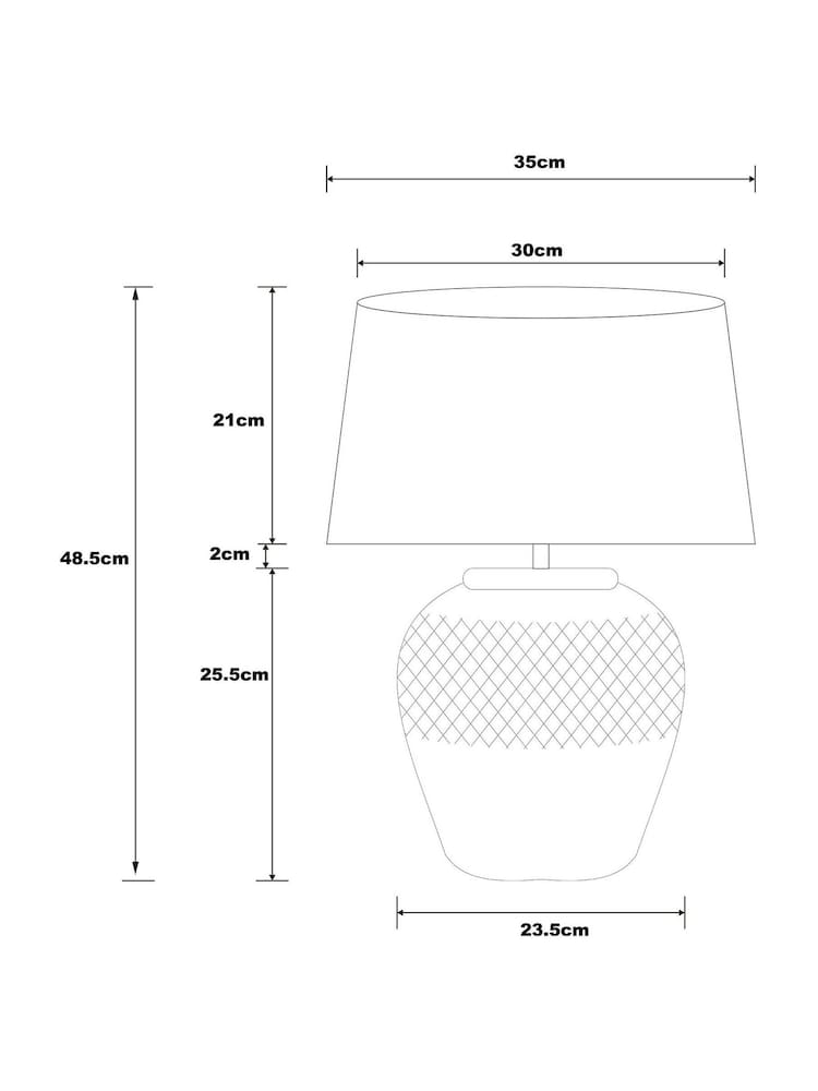 Ivory Cream Moreton Large Table Lamp - Image 5 of 5 Ivory Cream Moreton Large Table Lamp - Image 5 of 5
