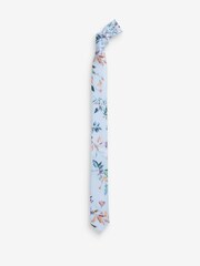 Blau - Set mit Blumenkrawatte und Einstecktuch (1—16 Jahre) - Bild 2 von 4
