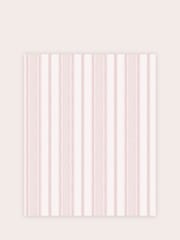 Laura Ashley Blush Pink Heacham Stripe 10M Wallpaper - Image 2 of 4