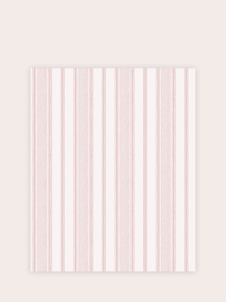 Laura Ashley Blush Pink Heacham Stripe 10M Wallpaper - Image 2 of 4
