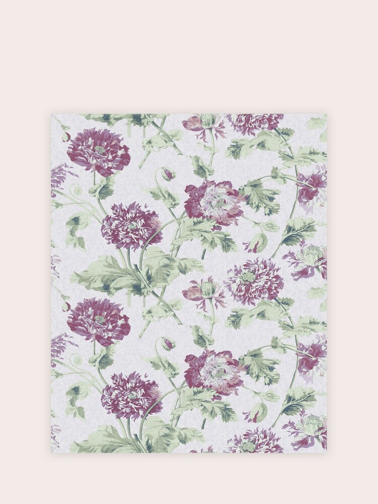 Laura Ashley Grape Purple Hepworth 10M Wallpaper - Image 2 of 4