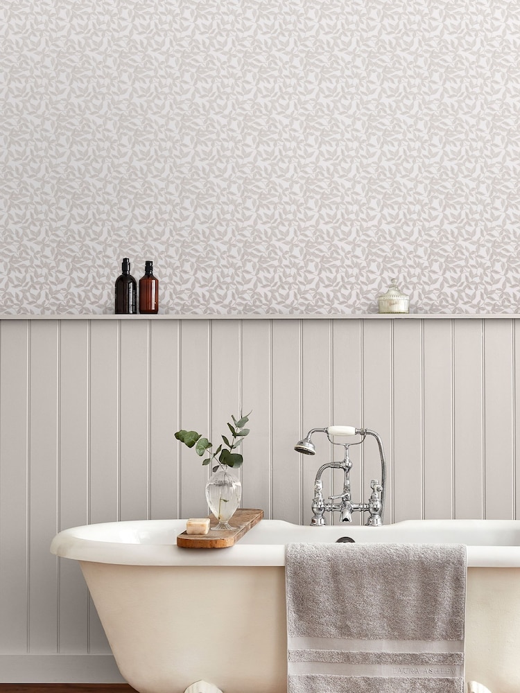 Laura Ashley Dove Grey Erwood Wallpaper - Image 1 of 4