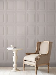 Laura Ashley Dove Grey Redbrook 10M Wallpaper - Image 1 of 4