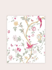 Laura Ashley Pink Summer Palace 10M Wallpaper - Image 2 of 4