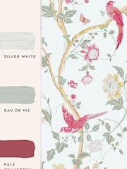 Laura Ashley Pink Summer Palace 10M Wallpaper - Image 4 of 4