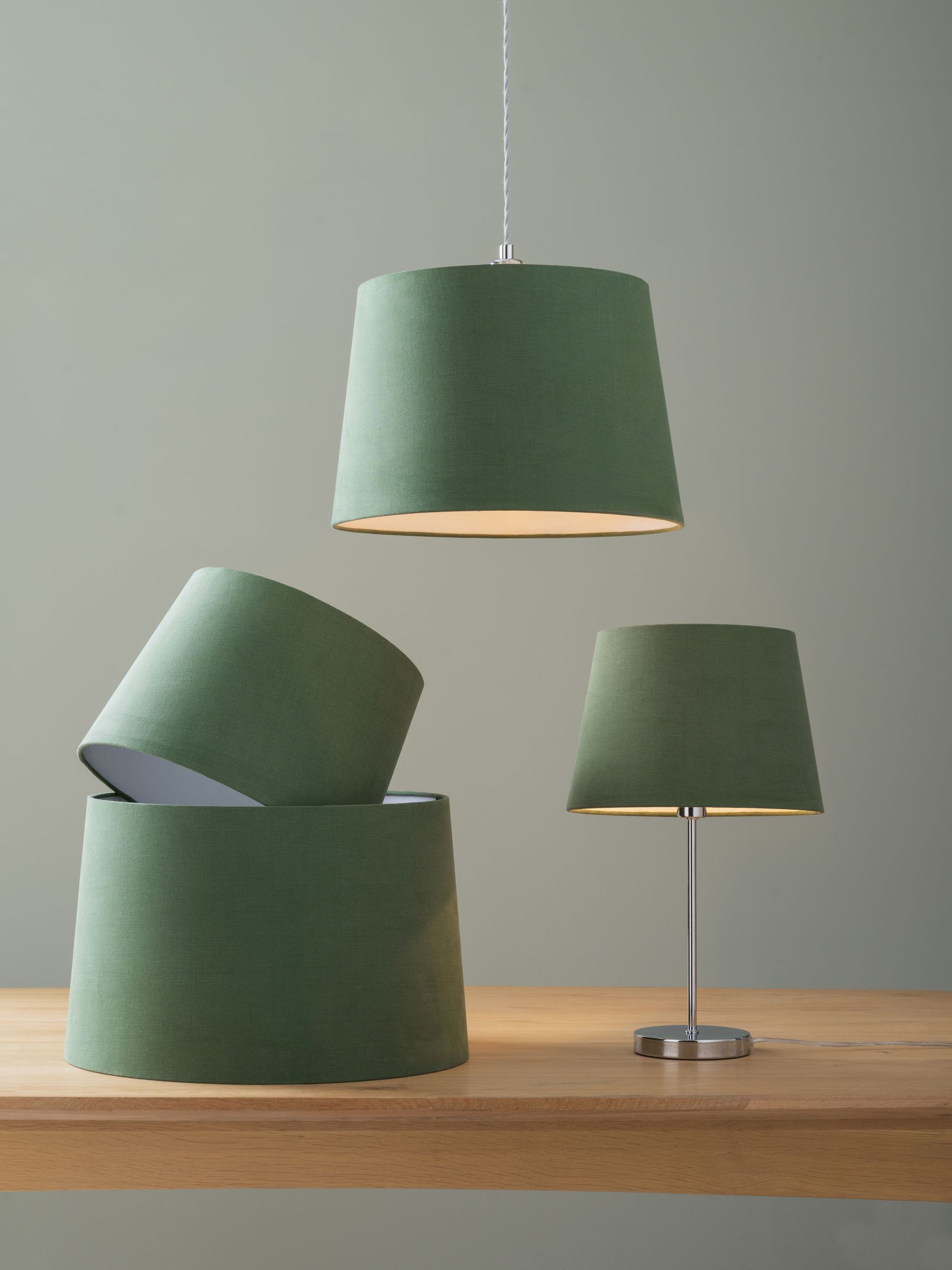 Large green light shade top