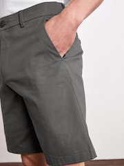 Charcoal Grey Relaxed Fit Stretch Chinos Shorts - Image 4 of 6