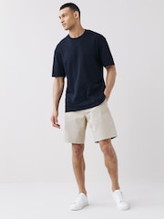 Bone Neutral Loose Stretch Chino Shorts - Image 3 of 10