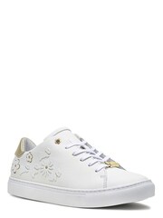 Radley London White Malton Dog Flower Applique Trainer - Image 2 of 5
