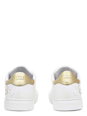Radley London White Malton Dog Flower Applique Trainer - Image 4 of 5