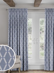 Sanderson Blue Hemsby Made To Measure Curtains - Image 1 of 8