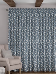 Sanderson Blue Paper Doves Made To Measure Curtains - Image 2 of 8