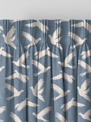 Sanderson Blue Paper Doves Made To Measure Curtains - Image 5 of 8