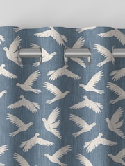 Sanderson Blue Paper Doves Made To Measure Curtains - Image 7 of 8