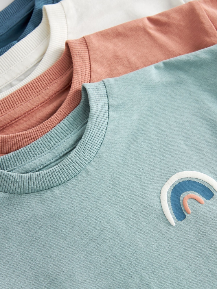 Blue/Pink Oversized T-Shirts 4 Pack (3mths-7yrs) - Image 7 of 7