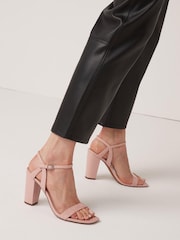 Nude Pink Forever Comfort® Block Simple Sandals - Image 2 of 8