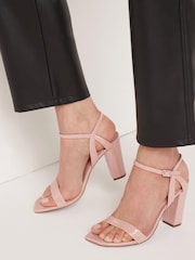 Nude Pink Forever Comfort® Block Simple Sandals - Image 3 of 8