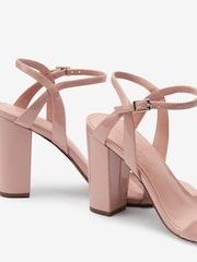 Nude Pink Forever Comfort® Block Simple Sandals - Image 8 of 8