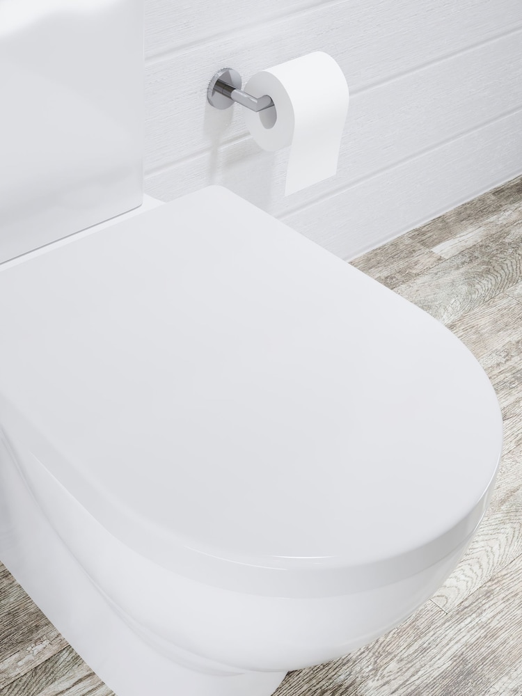 CROYDEX White Telese Family Round Toilet Seat - Image 1 of 2