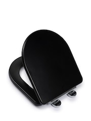 CROYDEX Black Iseo D Shape Toilet Seat - Image 3 of 4