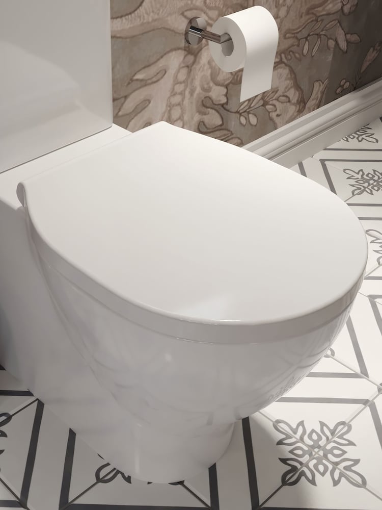 CROYDEX White Bolsena Toilet Seat - Image 1 of 4