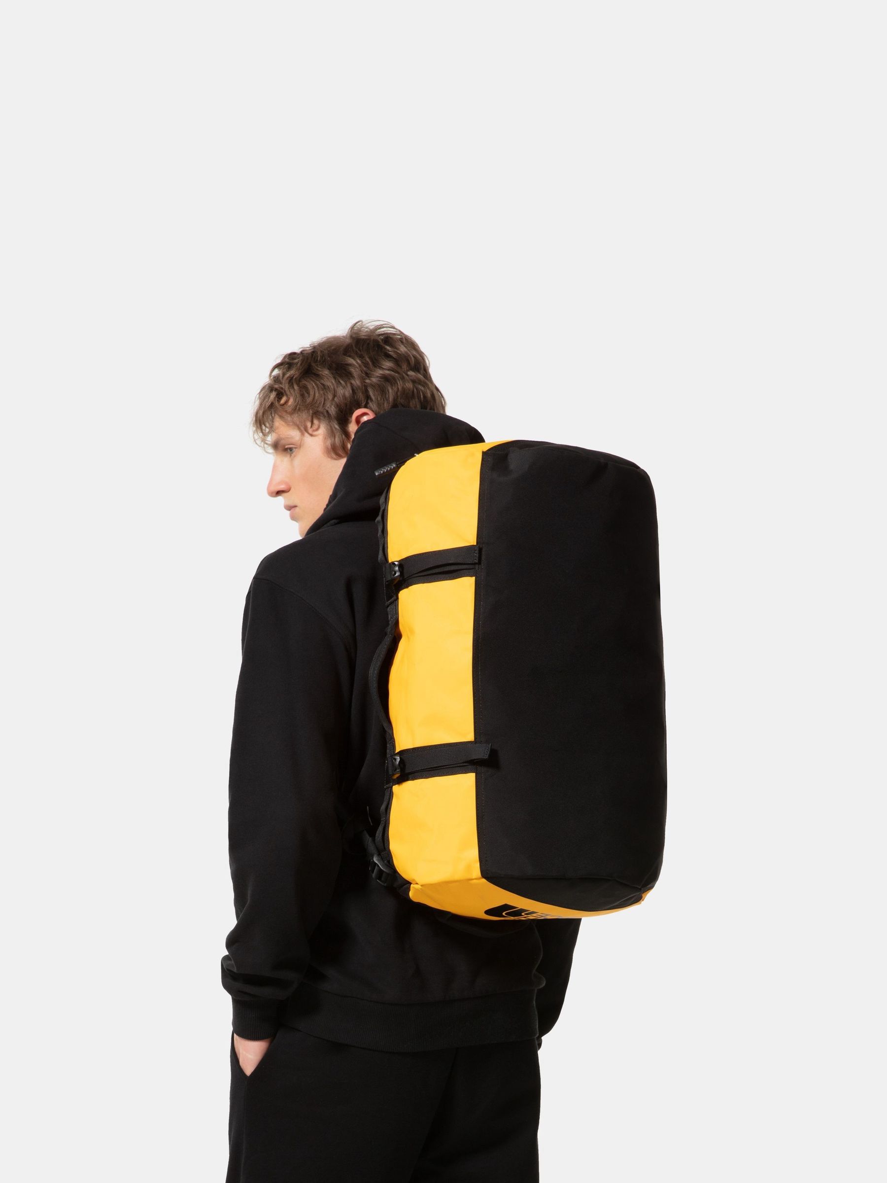 North face base camp duffel small yellow hot sale