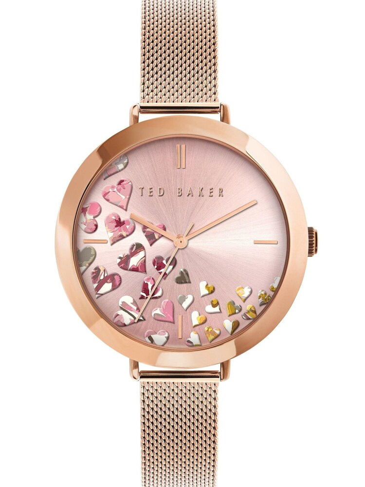 Ted Baker Rose Gold Tone Ammy Hearts Watch - Image 1 of 3