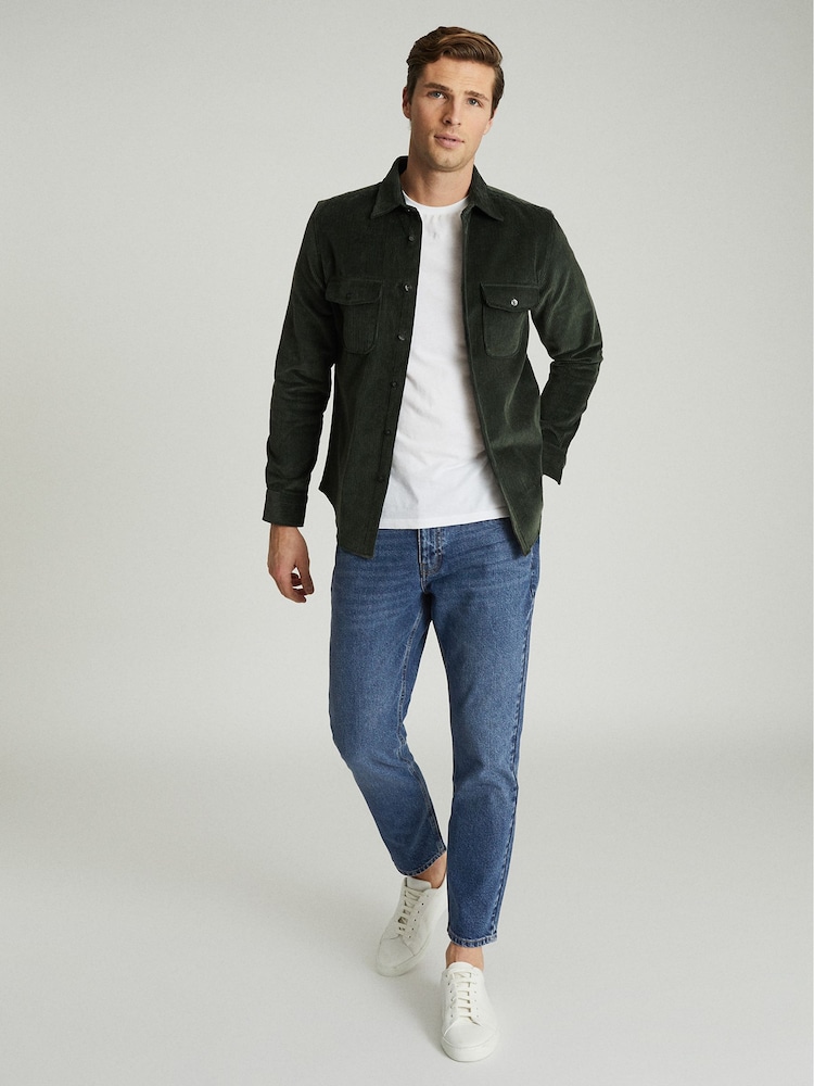 Reiss Blue Brockwell Low Rise Slim Fit Jeans - Image 1 of 6