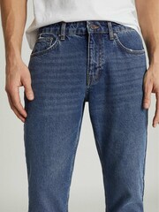 Reiss Blue Brockwell Low Rise Slim Fit Jeans - Image 4 of 6