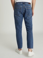 Reiss Blue Brockwell Low Rise Slim Fit Jeans - Image 5 of 6
