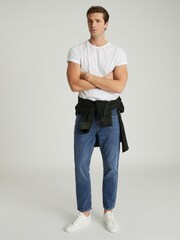 Reiss Blue Brockwell Low Rise Slim Fit Jeans - Image 6 of 6