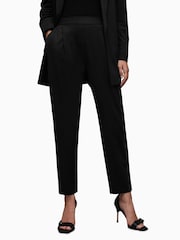 AllSaints Black Jersey Trousers - Image 1 of 6