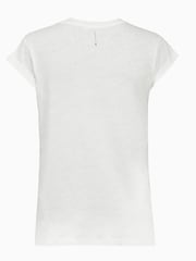 AllSaints White Anna 100% Cotton T-Shirt - Image 4 of 6
