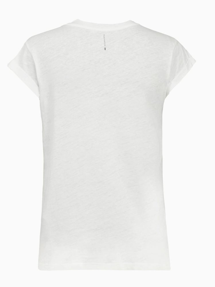AllSaints White Anna 100% Cotton T-Shirt - Image 4 of 6