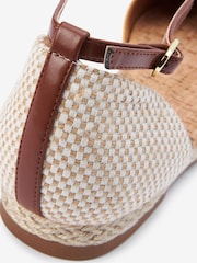 Yellow Closed Toe Ankle Strap Espadrille Shoes - Image 8 of 8