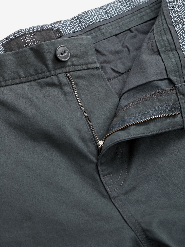 Anthrazitgrau - Weiche Chinohose mit Gürtel - Bild 6 von 6 Anthrazitgrau - Weiche Chinohose mit Gürtel - Bild 6 von 6