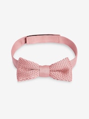 Pink Knitted Bow Tie (1-16yrs) - Image 1 of 1