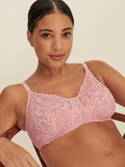 Розовый - Total Support Non Pad Non Wire Full Cup Lace Ultimate Comfort Bra B-H - Изображение 1 из 5