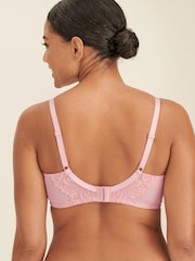 Розовый - Total Support Non Pad Non Wire Full Cup Lace Ultimate Comfort Bra B-H - Изображение 2 из 5