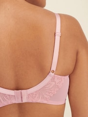 Розовый - Total Support Non Pad Non Wire Full Cup Lace Ultimate Comfort Bra B-H - Изображение 4 из 5