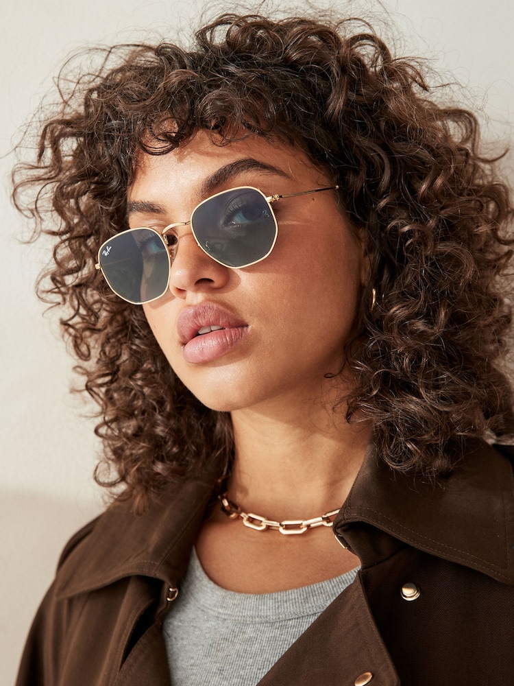 Ray-Ban Medium Hexagonal Flat Lens Sunglasses - Image 1 of 14