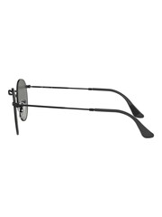 Gläser mit Farbverlauf, Schwarz und Grau - Ray-Ban Runde, große Sonnenbrille mit Metallfassung - Bild 6 von 12