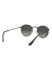 Gläser mit Farbverlauf, Schwarz und Grau - Ray-Ban Runde, große Sonnenbrille mit Metallfassung - Bild 9 von 12